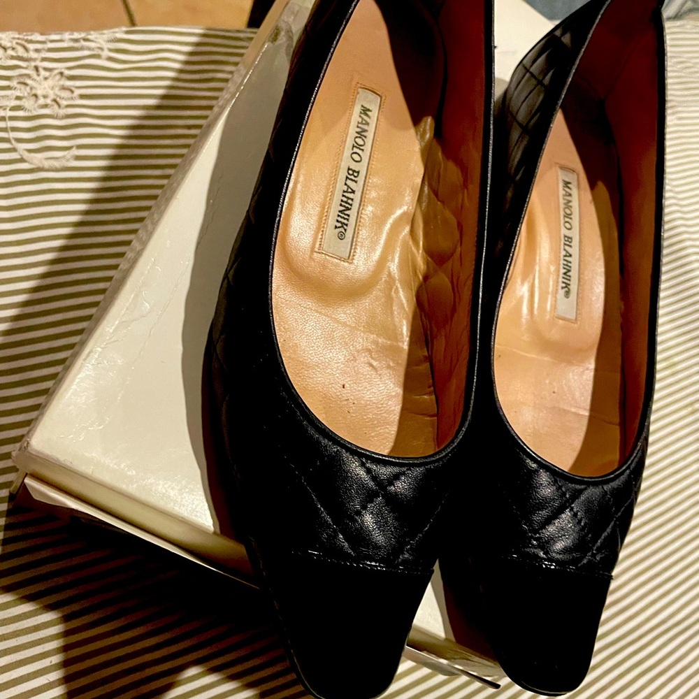 Manolo Blahnik flats black 35.1/2